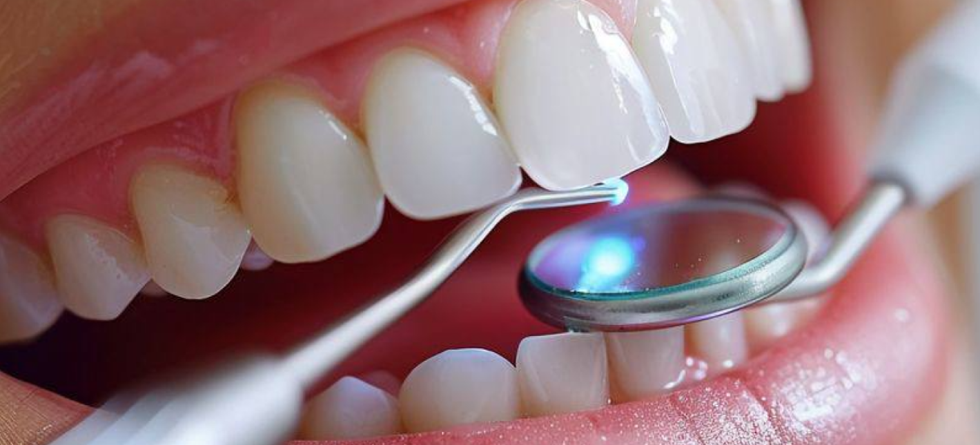 Профессиональная гигиена одного зуба с использованием системы AirFlow